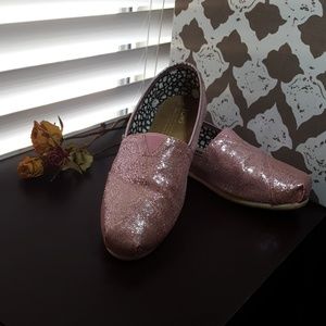 Toms Pink Glitter (Like New!)